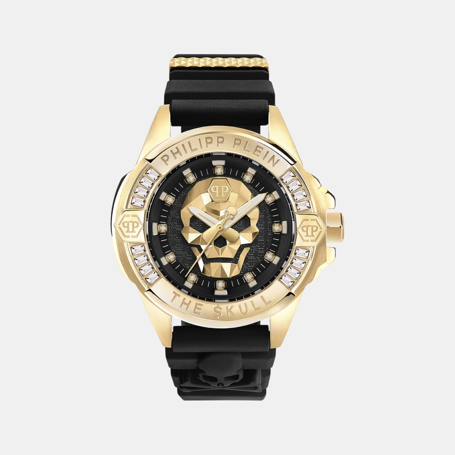 Philipp Plein Unisex Quartz Black Dial Analog Silicone Watch Pwnaa0122