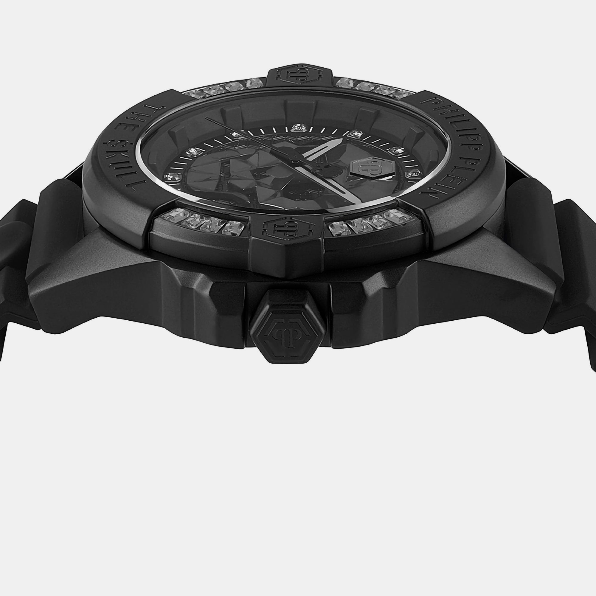 Philipp Plein Unisex Quartz Black Dial Analog Silicone Watch Pwnaa0322