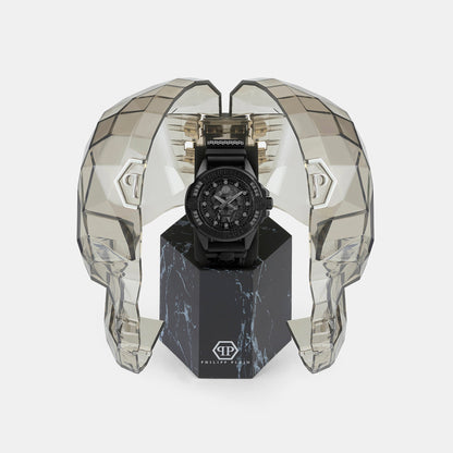 Philipp Plein Unisex Quartz Black Dial Analog Silicone Watch PWNAA0322