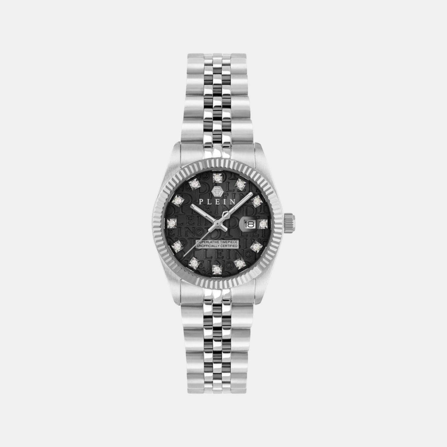 Philipp Plein Women Quartz Black Dial Analog Stainless Steel Watch Pwnfa0125