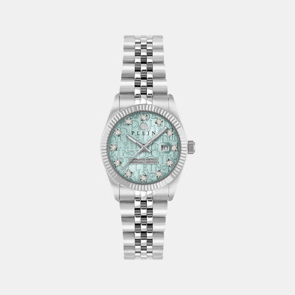 Philipp Plein Women Quartz Blue Dial Analog Stainless Steel Watch Pwnfa0225