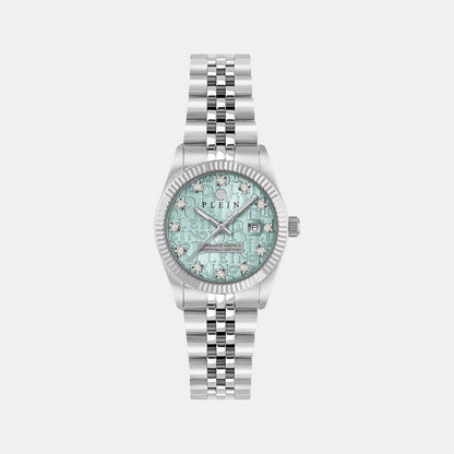 Philipp Plein Women Quartz Blue Dial Analog Stainless Steel Watch Pwnfa0225