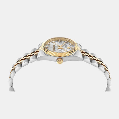 Philipp Plein Women Quartz Grey Dial Analog Stainless Steel Watch PWNFA0425