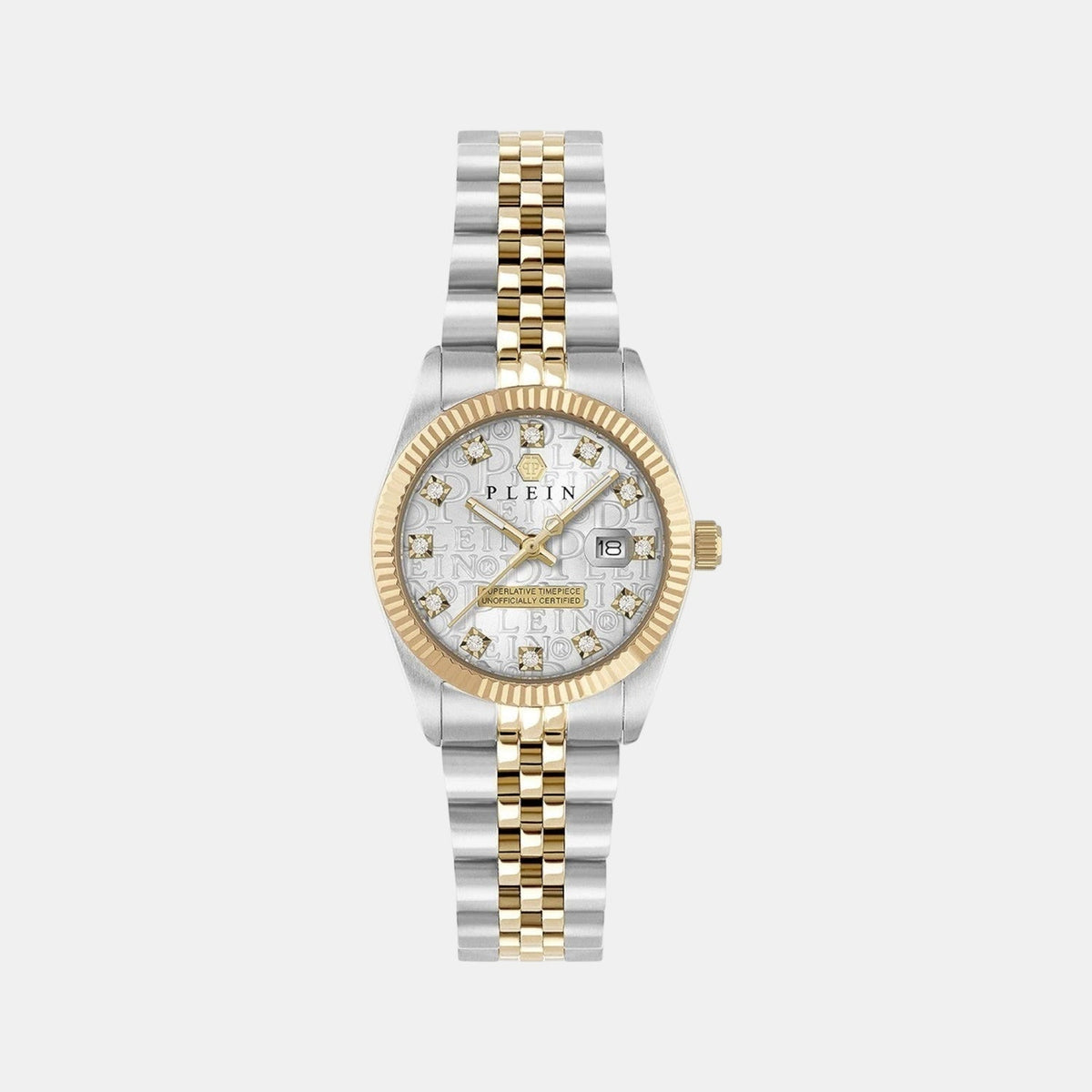 Philipp Plein Women Quartz Grey Dial Analog Stainless Steel Watch PWNFA0425