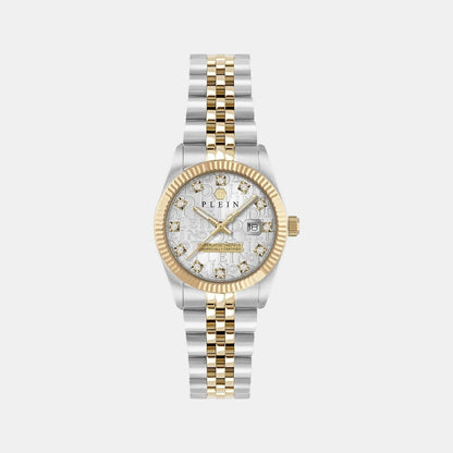 Philipp Plein Women Quartz Grey Dial Analog Stainless Steel Watch PWNFA0425