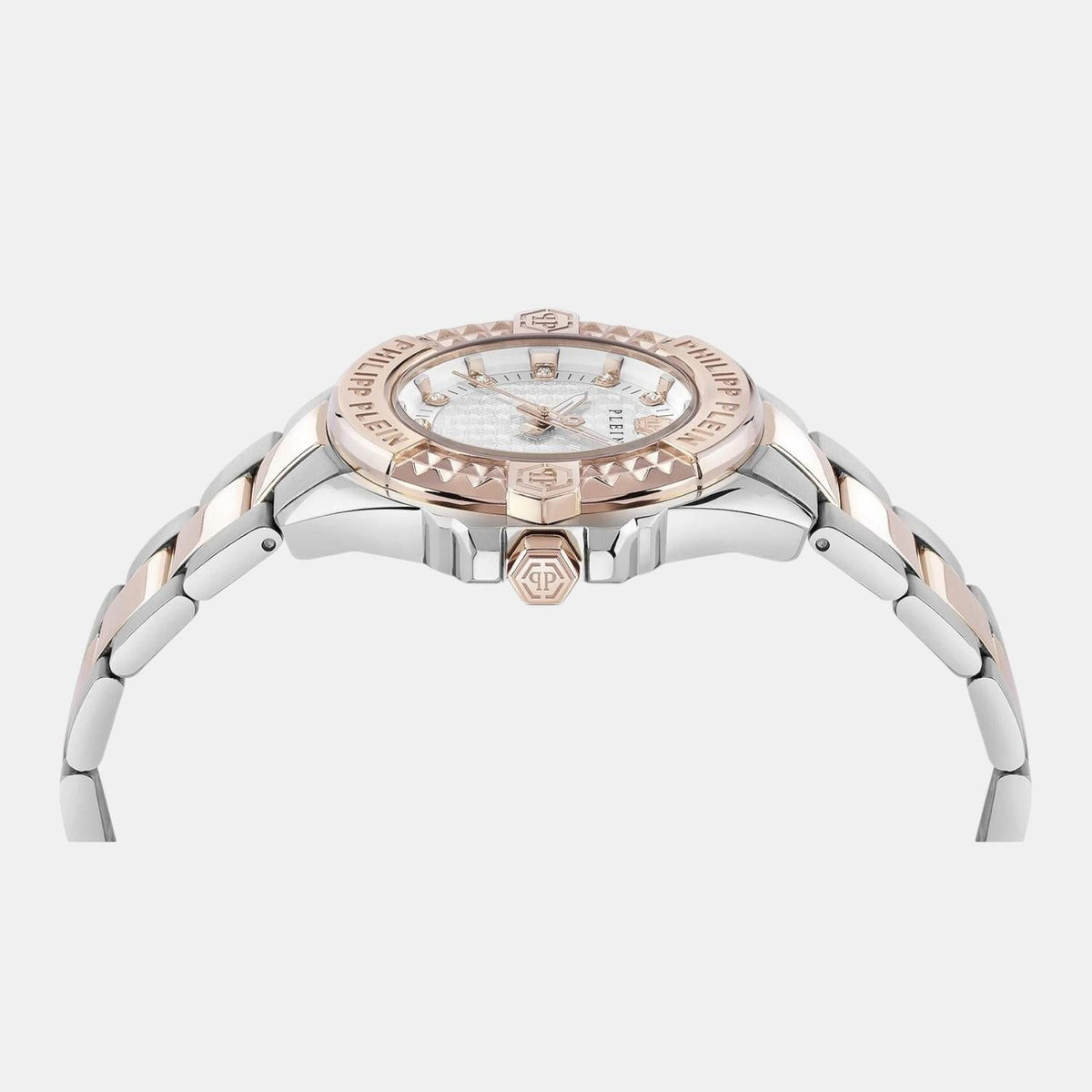 Philipp Plein Women Quartz White Dial Analog Stainless Steel Watch PWOFA0525