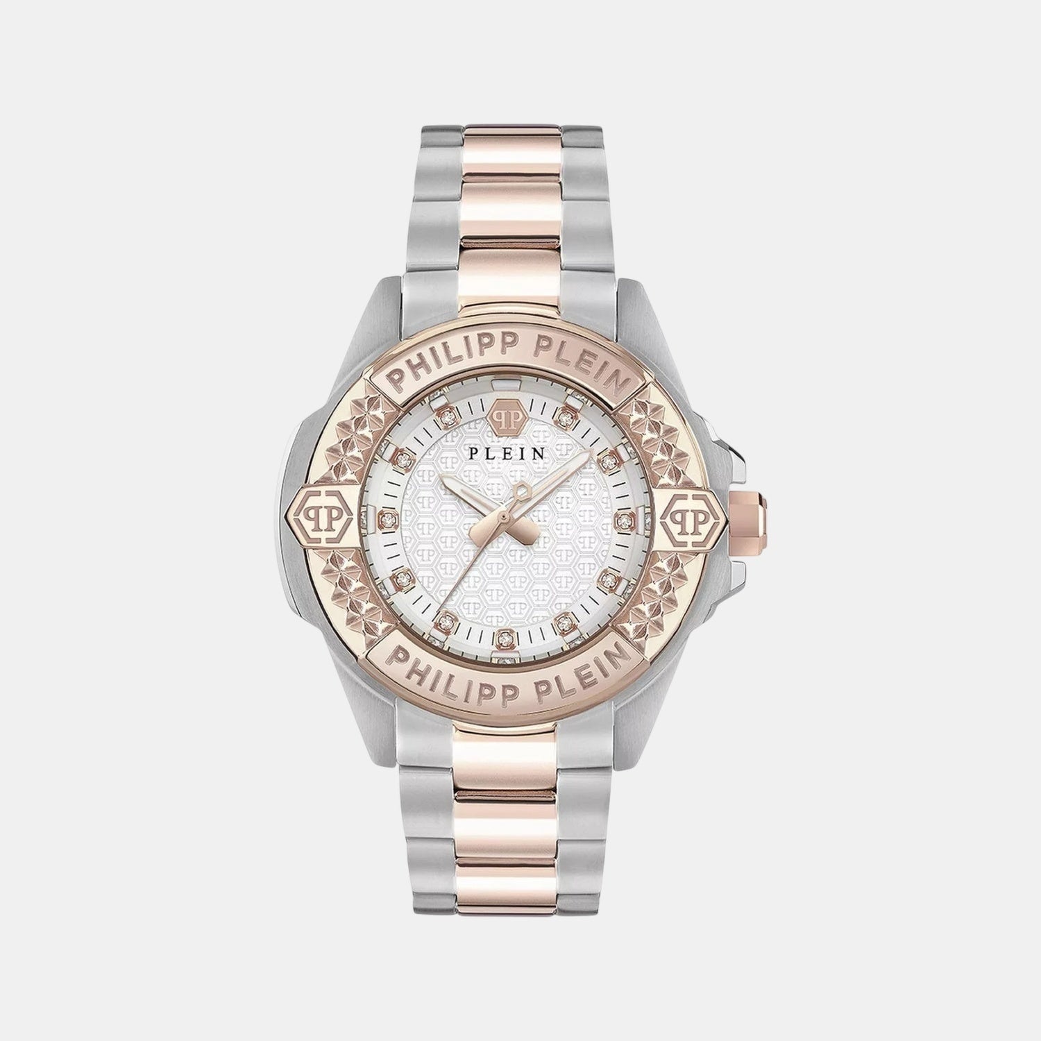 Philipp Plein Women Quartz White Dial Analog Stainless Steel Watch Pwofa0525