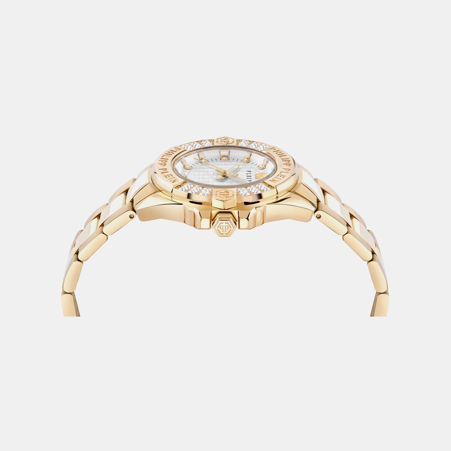 Philipp Plein Ofa-The Skull 38Mm Women Quartz White Dial Analog Stainless Steel Watch Pwofa0725
