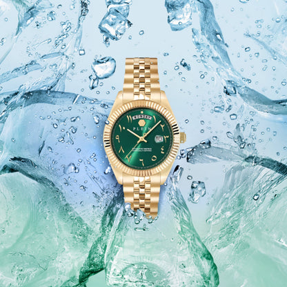 Philipp Plein Men Quartz Green Dial Analog Stainless Steel Watch PWPNA1026