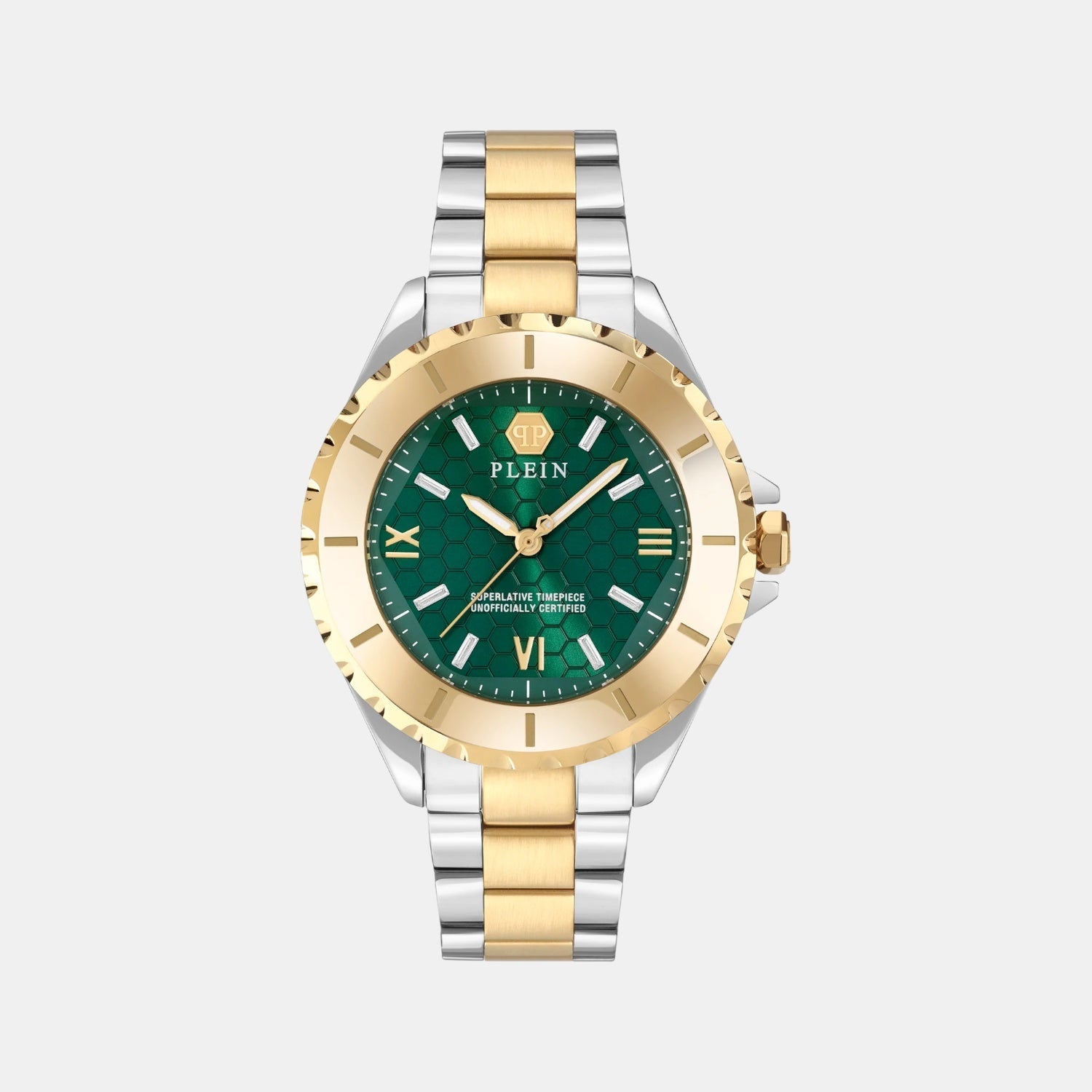 Philipp Plein Women Quartz Green Dial Analog Stainless Steel Watch Pwpoa0724