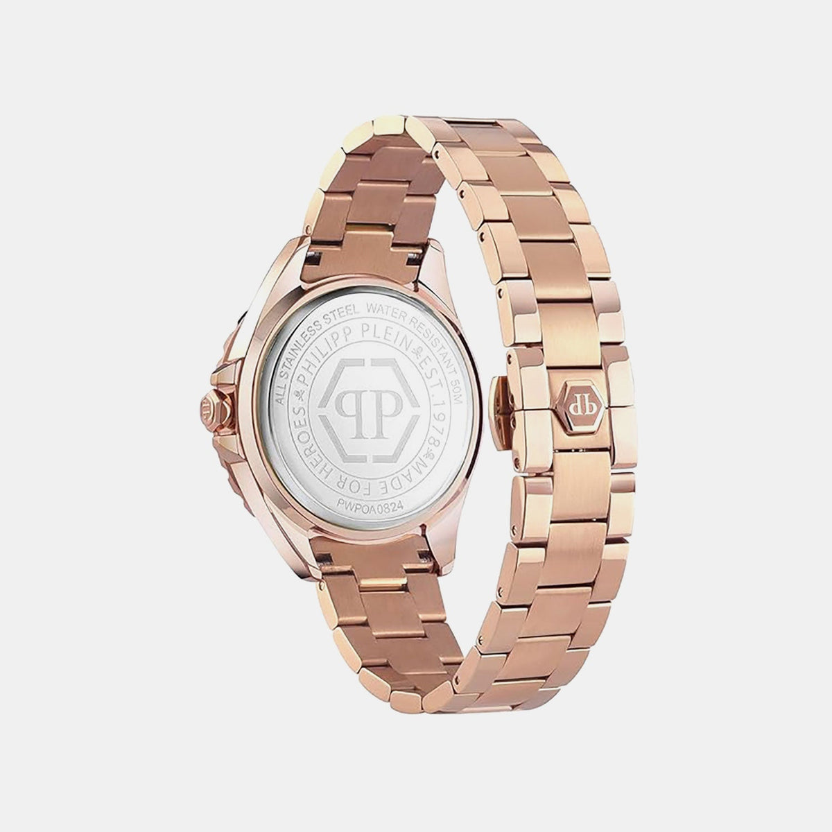 Philipp Plein Poa-Lady Sst-Pw Women Quartz Green Dial Analog Stainless Steel Watch PWPOA0824