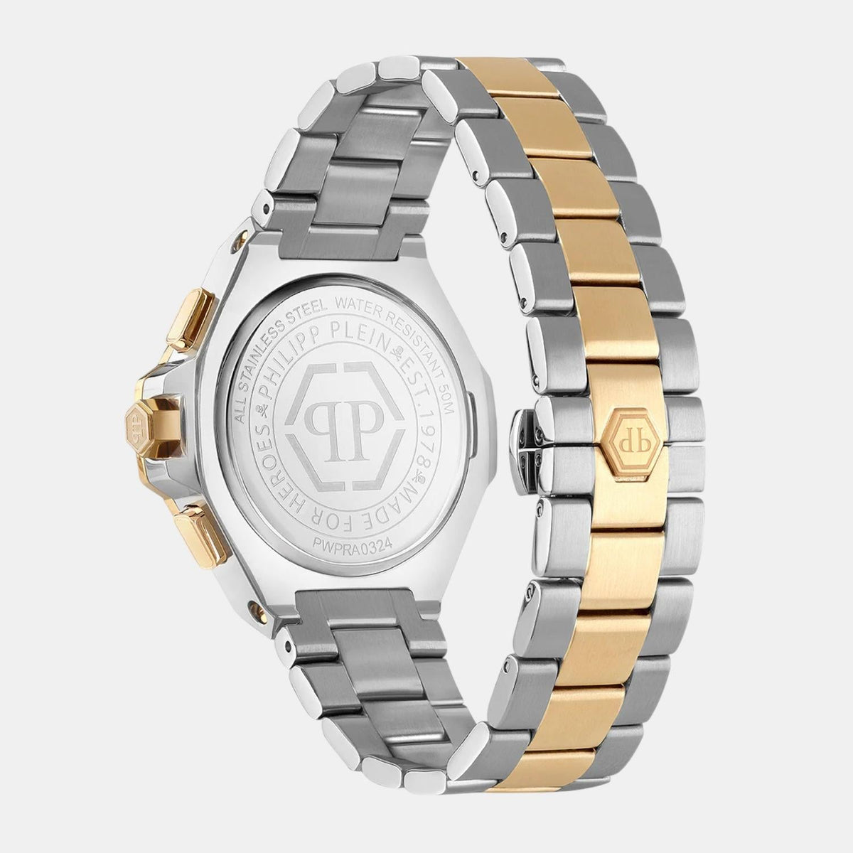 Philipp Plein Men Quartz Green Dial Analog Stainless Steel Watch PWPRA0324