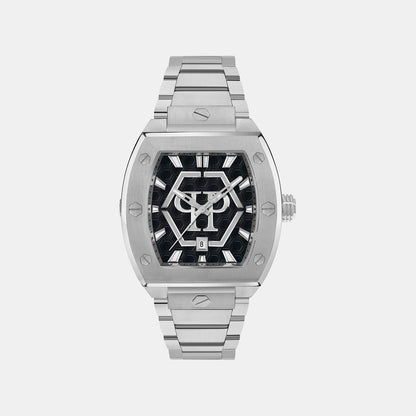 Philipp Plein Hexagon Phantom Men Quartz Black Dial Analog Stainless Steel Watch Pwpua0725