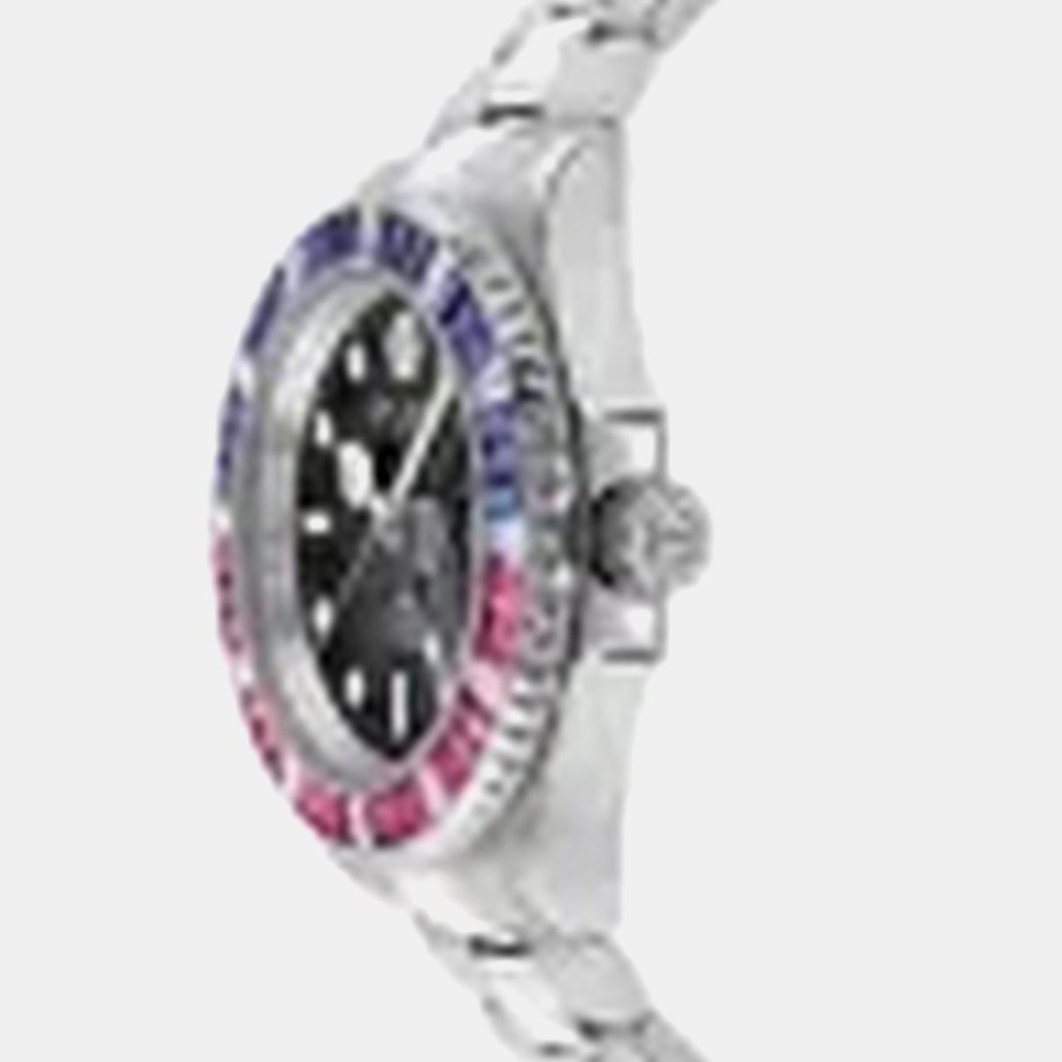 Philipp Plein Pza-Gmt-I Challenger Bagu Men Quartz Black Dial Analog Stainless Steel Watch PWPZA0124