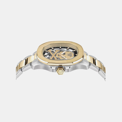 Philipp Plein Men Automatic Silver Dial Analog Stainless Steel Watch Pwraa0323