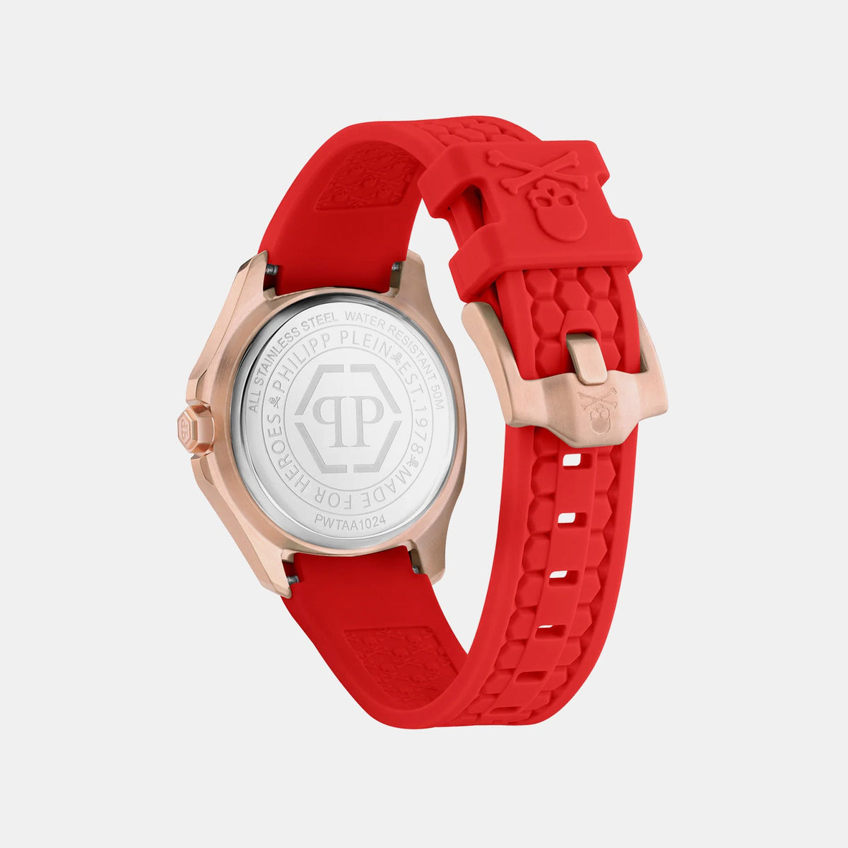Philipp Plein Taa-Plein Philipp Women Quartz White Dial Analog Silicone Watch PWTAA1024