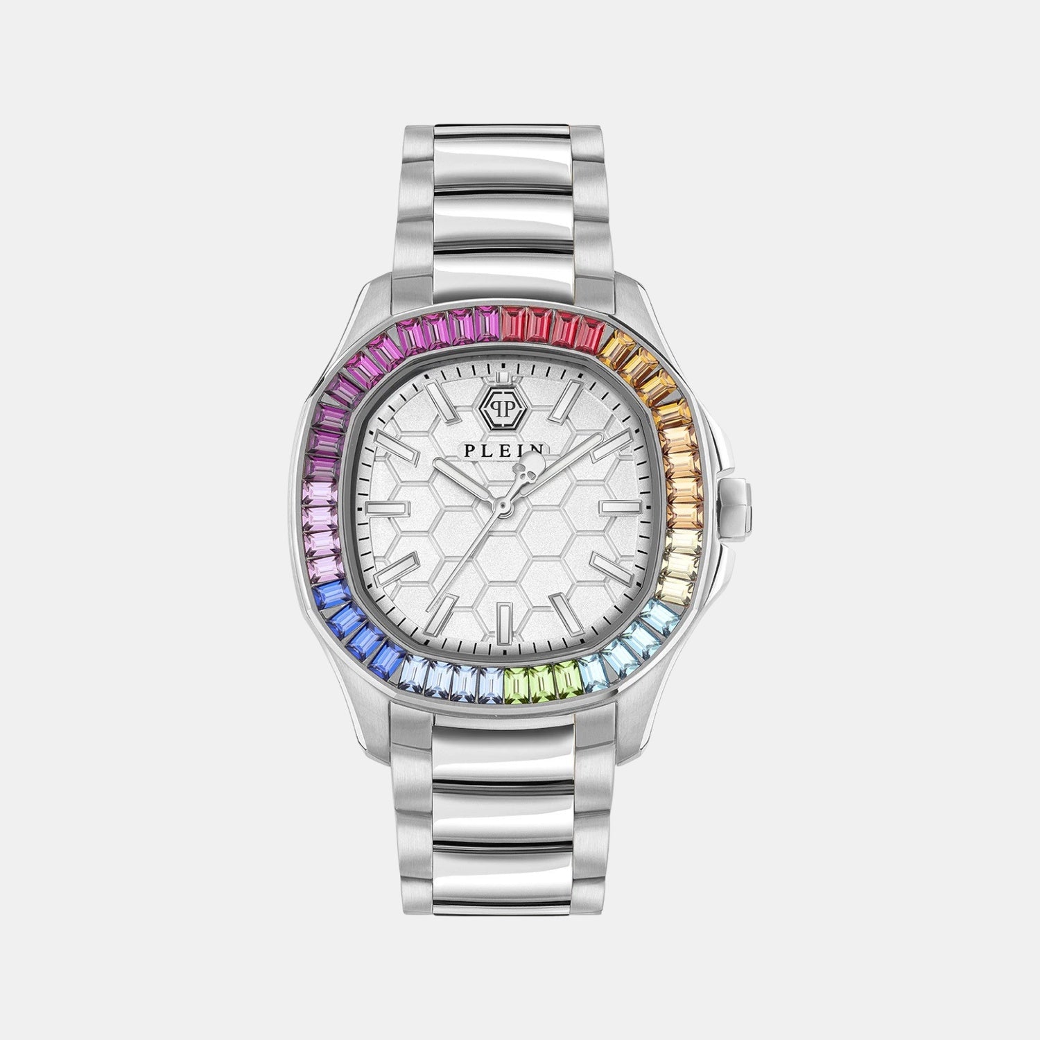 Philipp Plein Women Quartz White Dial Analog Stainless Steel Watch Pwtaa1124