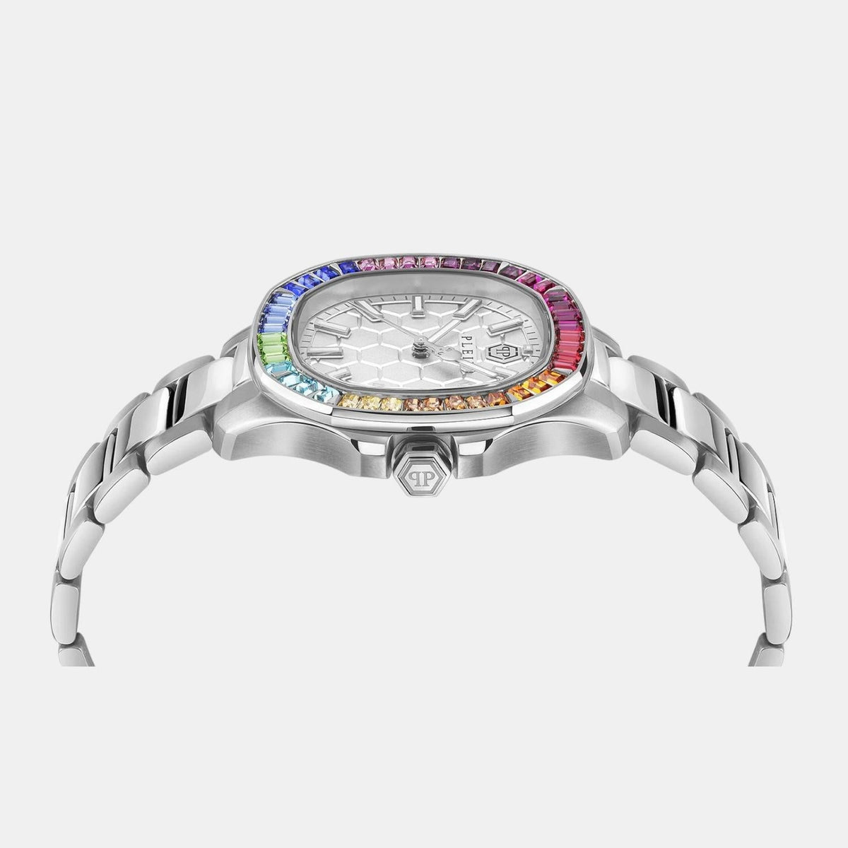 Philipp Plein Women Quartz White Dial Analog Stainless Steel Watch PWTAA1124