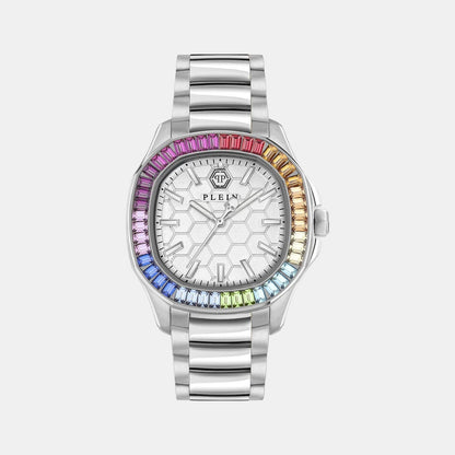 Philipp Plein Women Quartz White Dial Analog Stainless Steel Watch Pwtaa1124