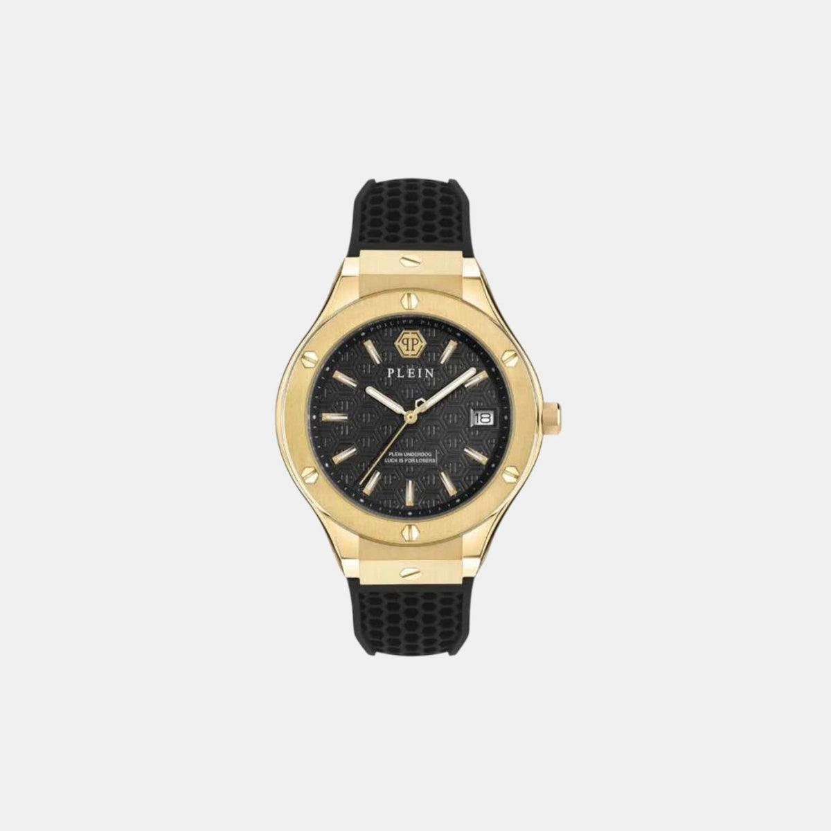 Philipp Plein Men Quartz Black Dial Analog Silicone Watch PWUFA0225