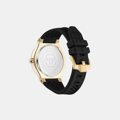 Philipp Plein Men Quartz Black Dial Analog Silicone Watch PWUFA0225