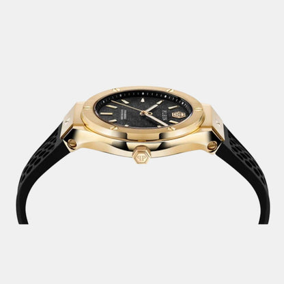 Philipp Plein Men Quartz Black Dial Analog Silicone Watch PWUFA0225