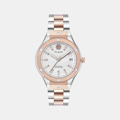Philipp Plein Men Quartz White Dial Analog Stainless Steel Watch Pwufa0625
