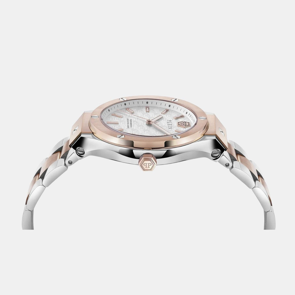 Philipp Plein Men Quartz White Dial Analog Stainless Steel Watch PWUFA0625