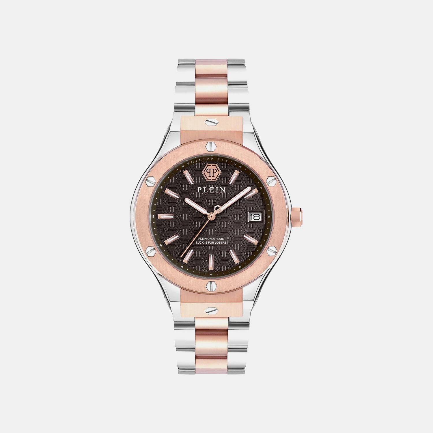 Philipp Plein Men Quartz Brown Dial Analog Stainless Steel Watch Pwufa0725