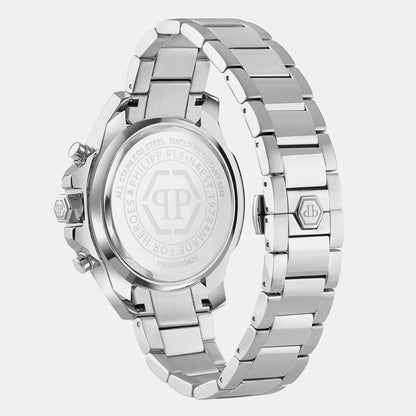 Philipp Plein The $Kull Chrono Men Quartz Black Dial Chronograph Stainless Steel Watch Pwwfa0425