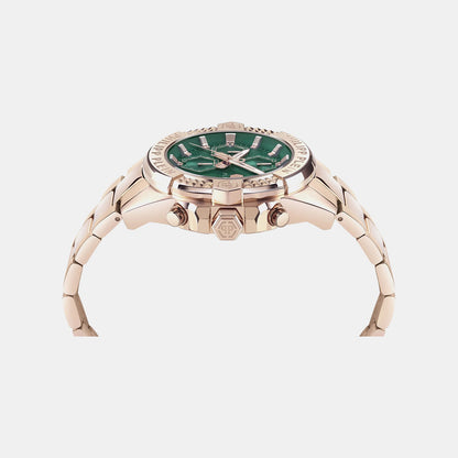 Philipp Plein The $Kull Chrono Men Quartz Green Dial Chronograph Stainless Steel Watch Pwwfa0625
