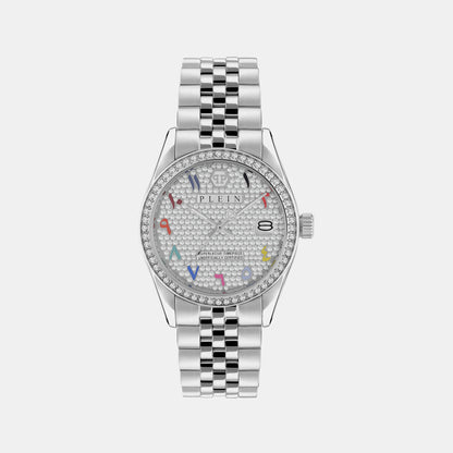 Philipp Plein Street Couture Women Quartz Silver Dial Analog Stainless Steel Watch Pwyaa0723