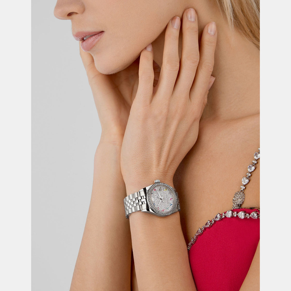 Philipp Plein Street Couture Women Quartz Silver Dial Analog Stainless Steel Watch PWYAA0723