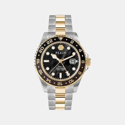Philipp Plein Men Quartz Black Dial Analog Stainless Steel Watch Pwyba0323