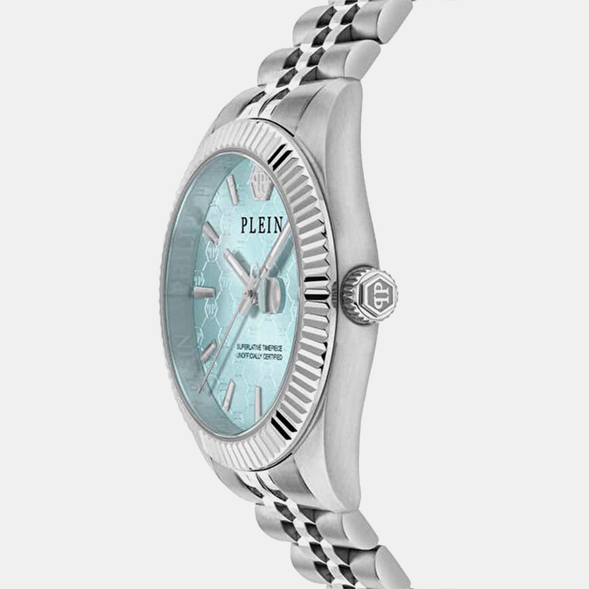 Philipp Plein Women Quartz Blue Dial Analog Stainless Steel Watch PWYFA0726