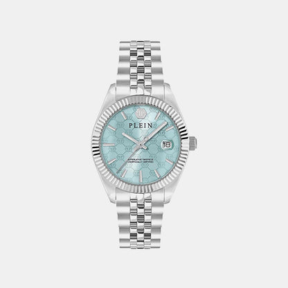 Philipp Plein Women Quartz Blue Dial Analog Stainless Steel Watch PWYFA0726