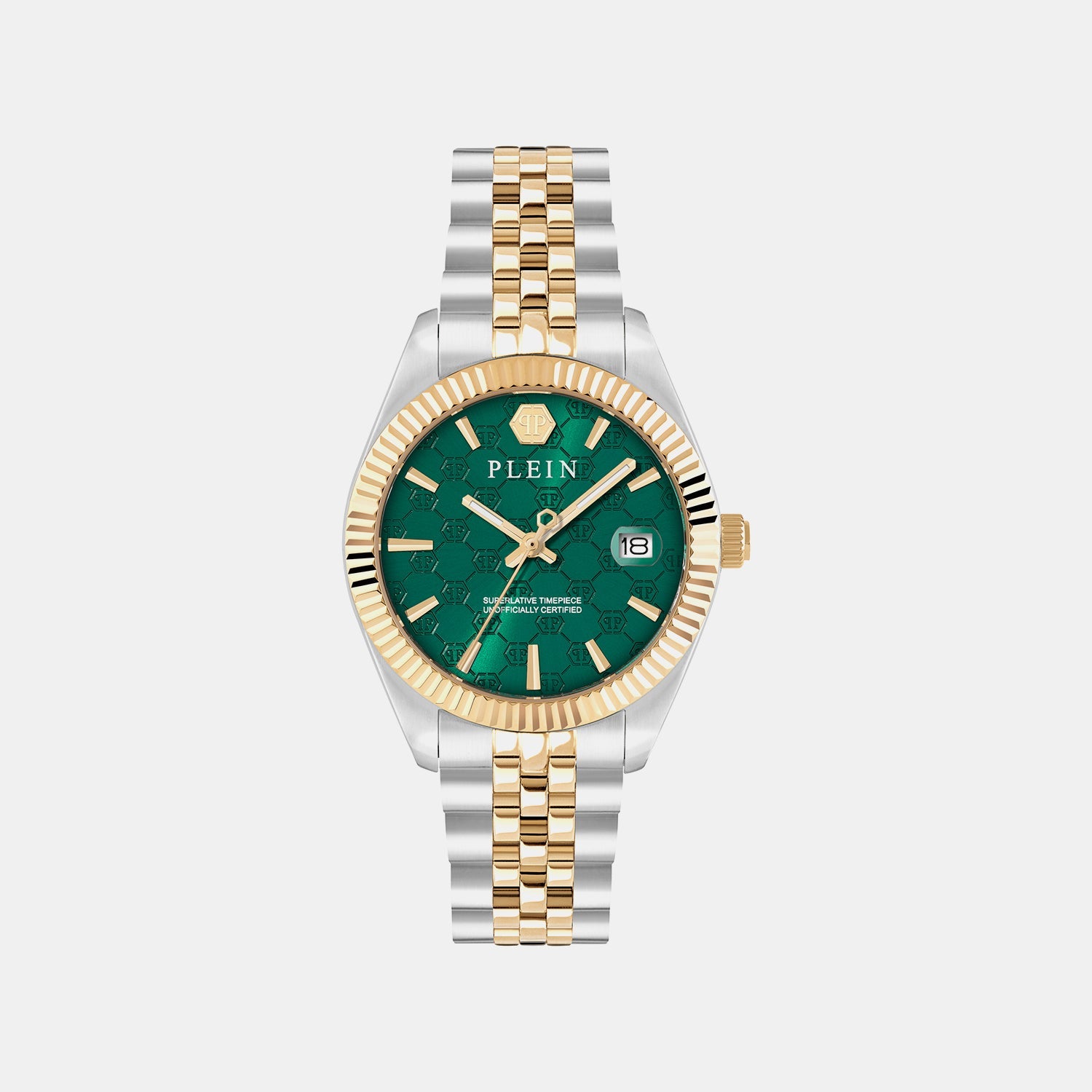 Philipp Plein Women Quartz Green Dial Analog Stainless Steel Watch Pwyfa0926