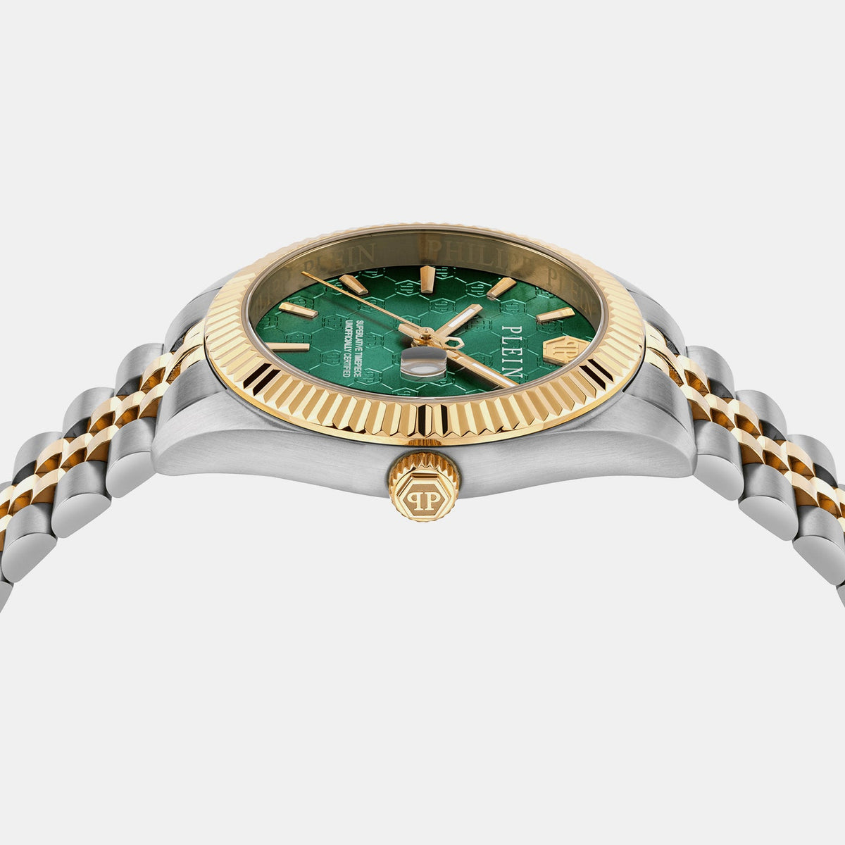 Philipp Plein Women Quartz Green Dial Analog Stainless Steel Watch PWYFA0926