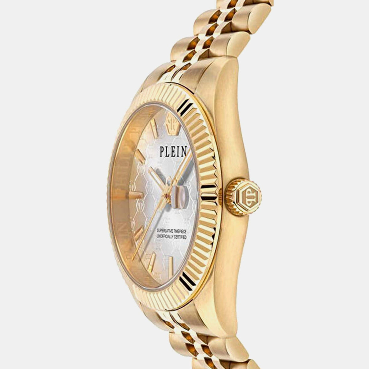 Philipp Plein Women Quartz Grey Dial Analog Stainless Steel Watch PWYFA1026