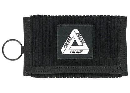 Palace Corduroy Tri Wallet Black