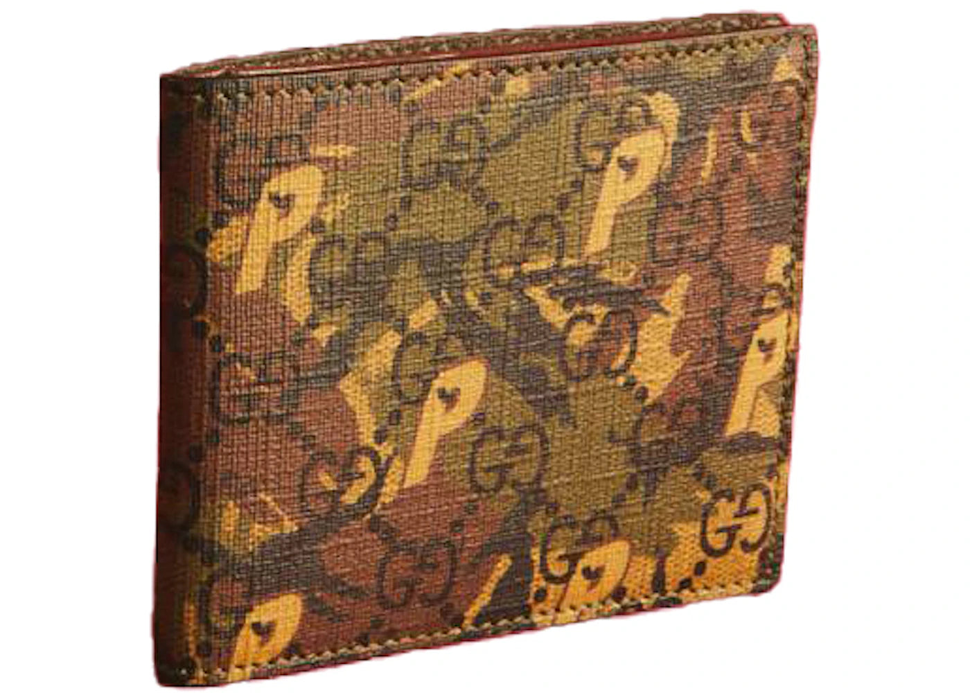 Palace X Gucci Gg-P Bi-Fold Wallet Camouflage
