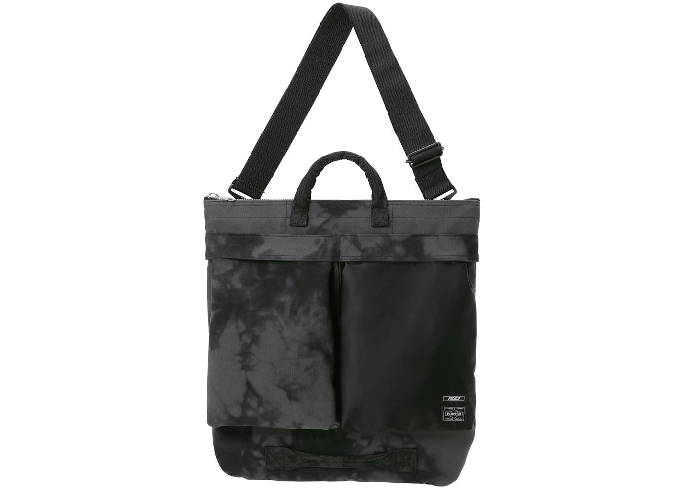 Palace X Porter 2 Way Helmet Bag Black Wave Dye