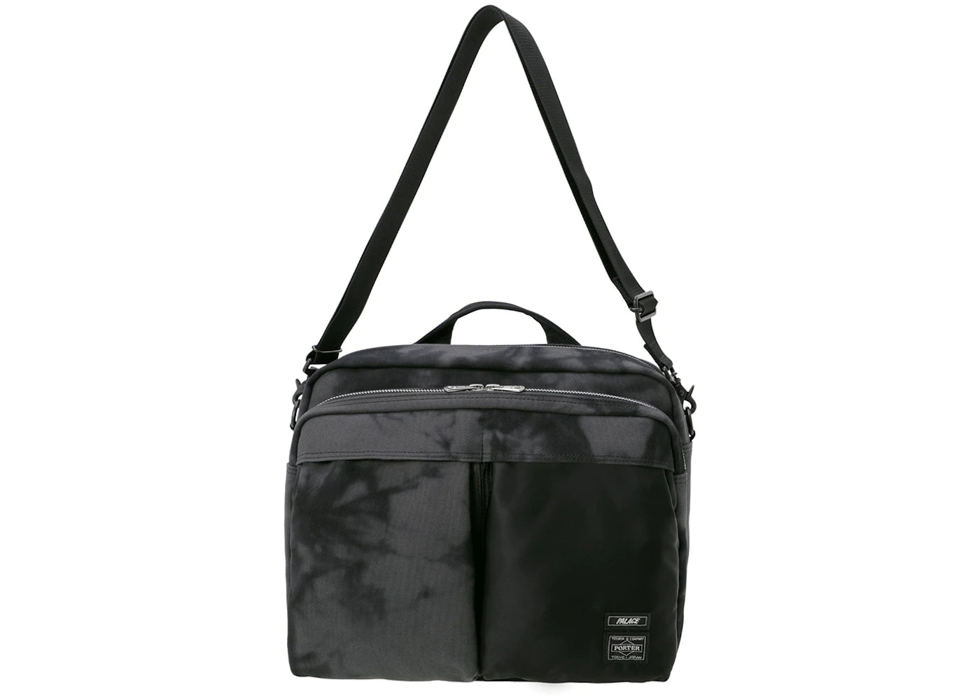 Palace X Porter 2 Way Shoulder Bag Black Wave Dye