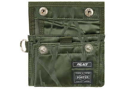 palace x porter wallet olive/jacquard 