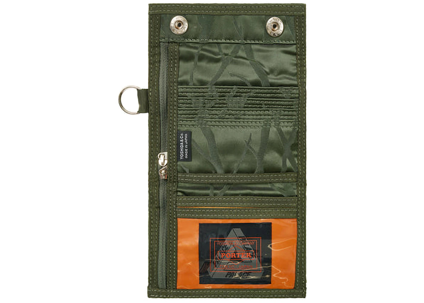 palace x porter wallet olive/jacquard