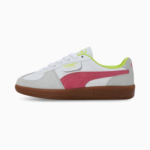Palermo Leather Sneakers Puma White-Fluro Pink Pes