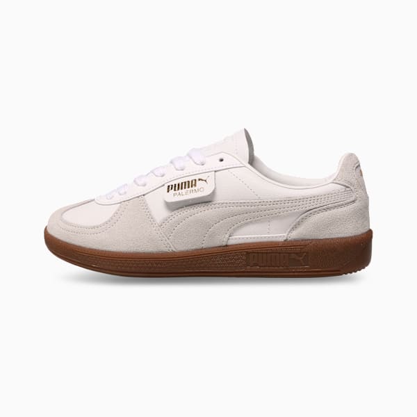 Palermo Leather Sneakers Puma White-Glacial Gray-Gum