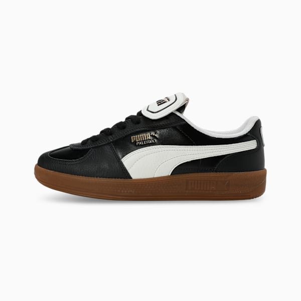 Palermo Premium Leather Sneakers Puma Black-Warm White