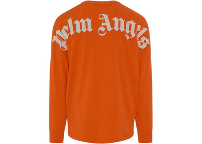 palm angels classic logo over long-sleeve t-shirt orange