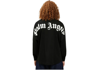 palm angels classic logo l/s t-shirt black/white